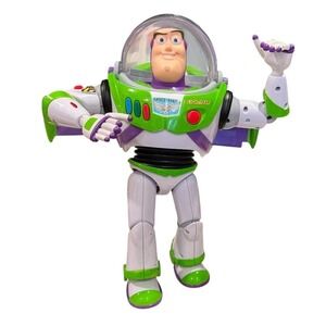 Toy Story Buzz Lightyear Early 2000s Thinkway Toys Rare 12 in (circa 2002–2006)